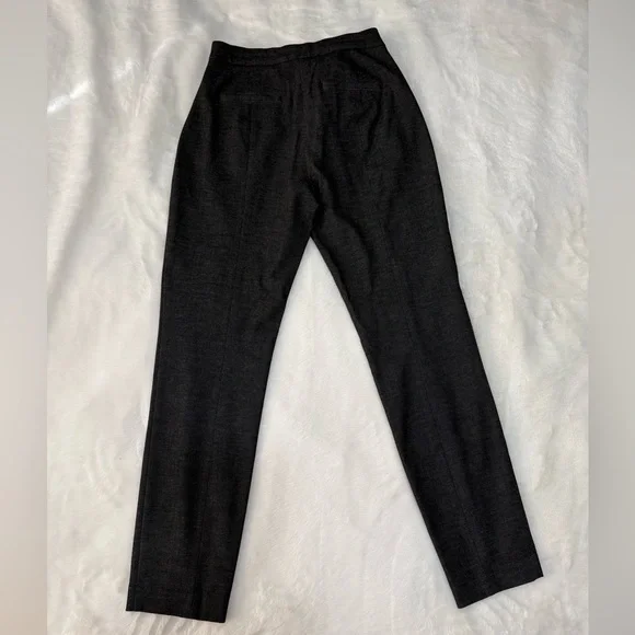 Express High Waisted Columnist Skinny Ankle Pant | Charcoal Gray | 6L Zip Front - Picture 4 of 4